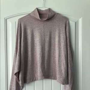 Lucky Brand Pink Turtleneck Sweater Cozy Knit
